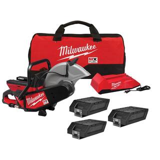 MW MX FUEL Lithium-Ion Cordless 14 in. Cut Off Saw Kit with 2 Batteries and Charger plus XC406 Battery Pack MXF314-2XC-MXFXC406