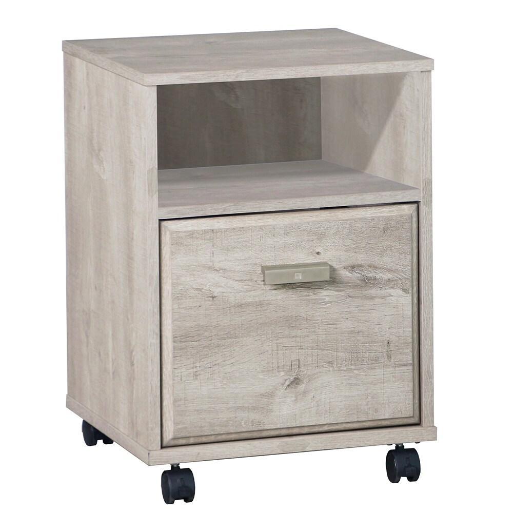 Saint Birch Elma File Cabinet in Washed Gray Finish