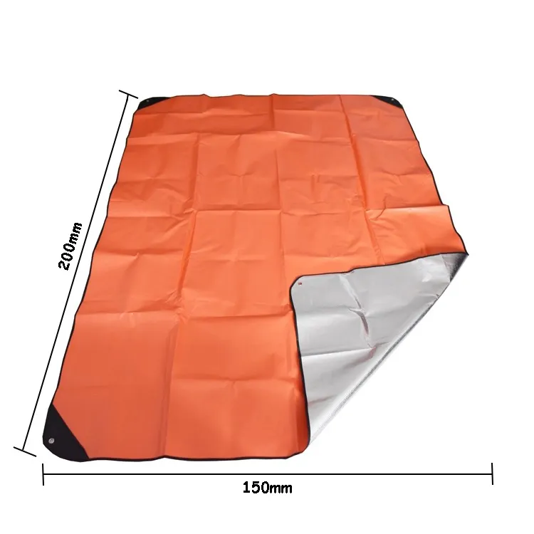 Heavy Duty Survival Blanket  Insulated Thermal Reflective Tarp Weather Reusable Emergency Blanket for Car Camping