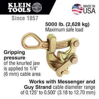 Klein Tools Haven's Cable Grip 0.5-Inch Capacity 1604-20