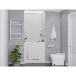 Universal Tubs HD Series 39 in. Left Drain Quick Fill Walk-In Whirlpool and Air Bath Tub in White HD2739LWD