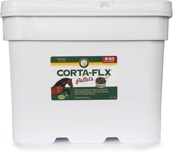 Corta-Flx Pellets Joint and Connective Tissue Support Horse Supplement， 40-lb bucket