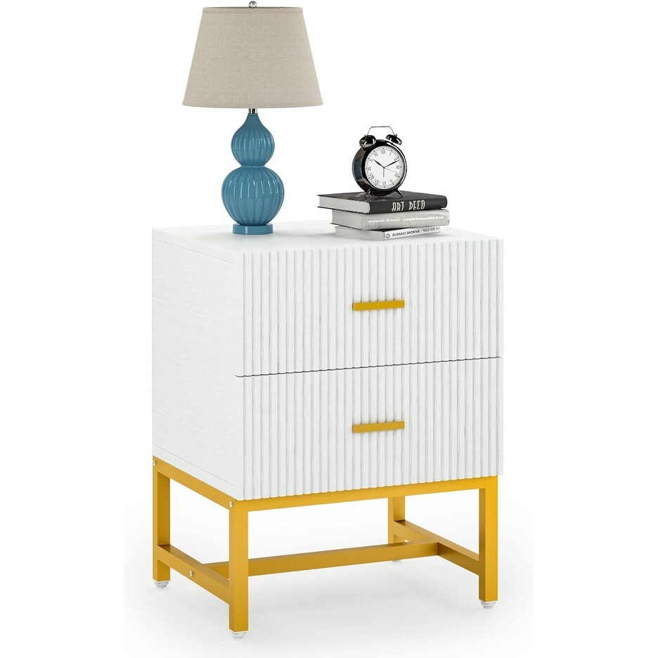 2 Drawer Nightstand  Modern Night Stands Bed Side Table