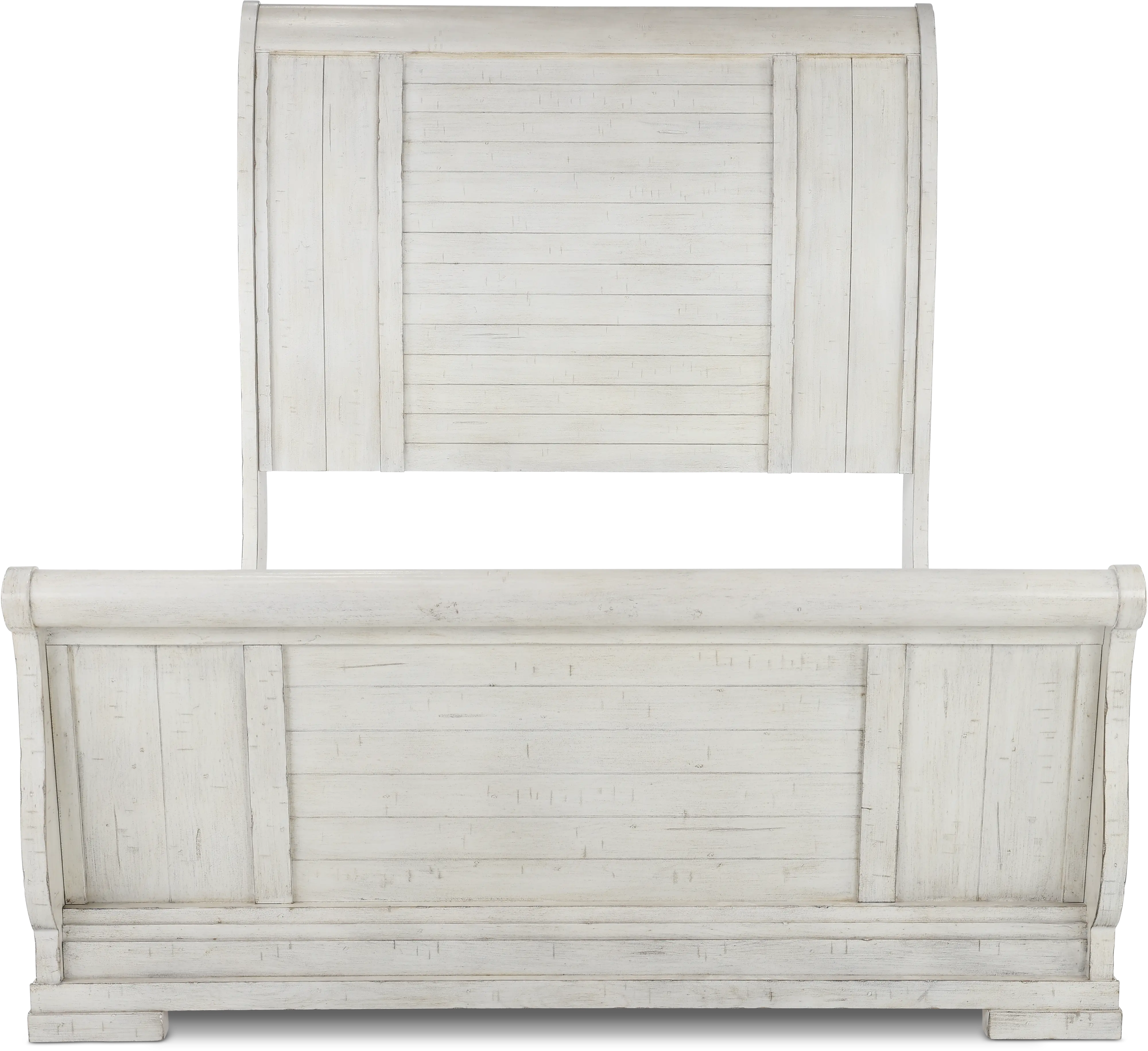 Coming Home Chalk White Queen Sleigh Bed