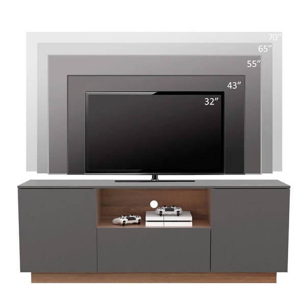 Inval Modern Dark Grey TV Stand