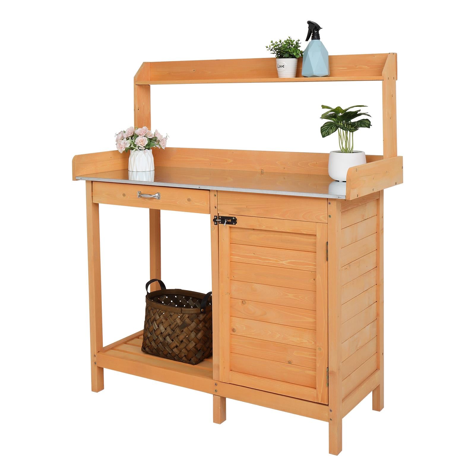 UBesGoo Garden Workbench With Drawers And Cabinets