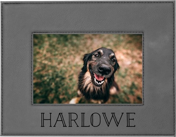 904 Custom Personalized Pet Name Leatherette Picture Frame