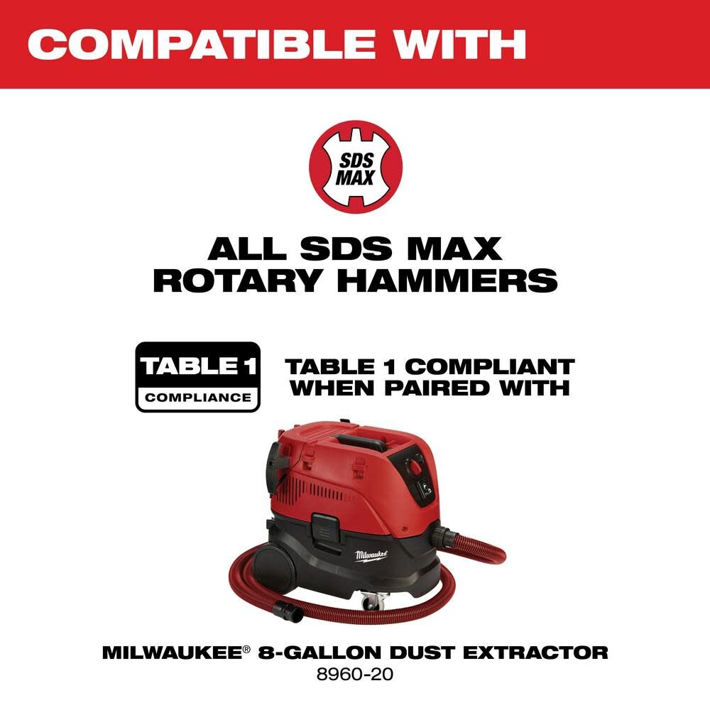 Milwaukee SDS Max Dust Extraction Attachment 5317-DE from Milwaukee