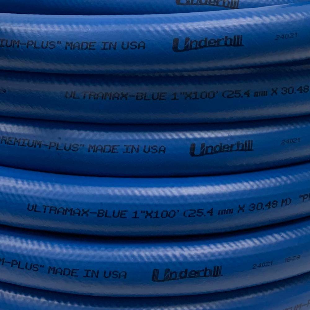 Underhill UltraMax Blue Premium 1 in. x 100 ft. Heavy-Duty Garden Water Hose H10-100B