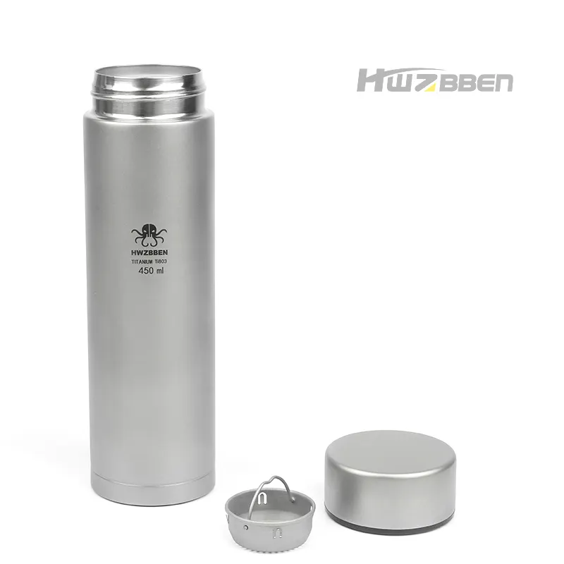 Ti803 Factory Direct Sale Food Grade Material Titanium Thermos Cup for Outdoor Camping   Hiking