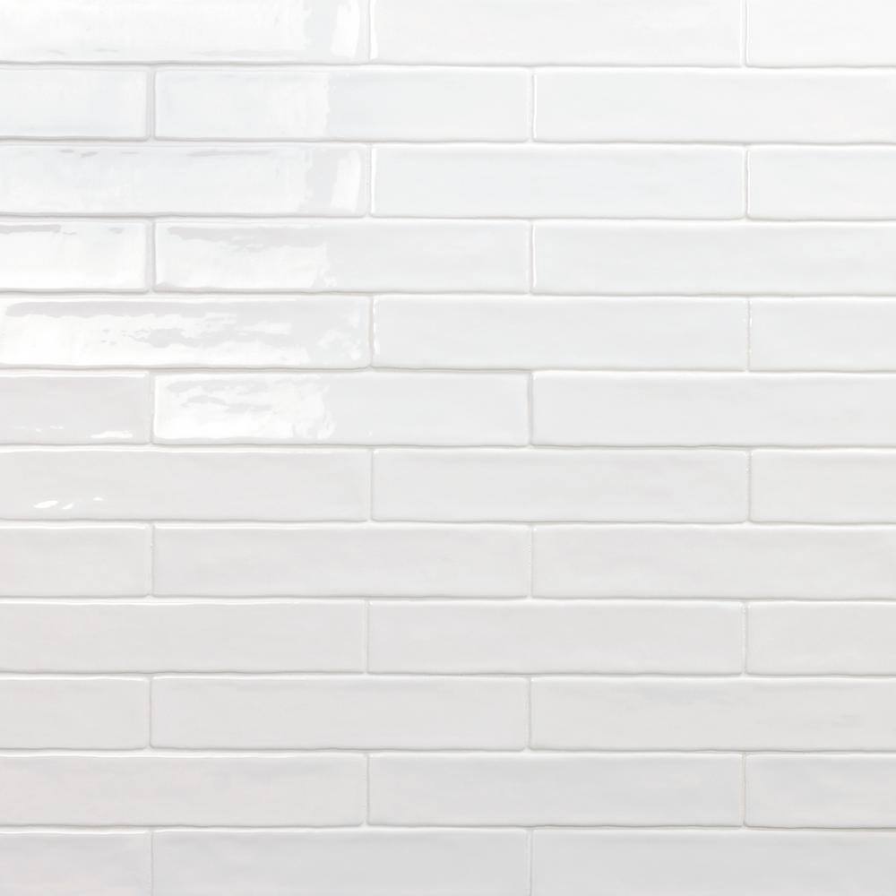 Ivy Hill Tile Newport White 2 in. x 10 in. Polished Ceramic Subway Wall Tile (5.70 sq. ft.  Case) EXT3RD100433