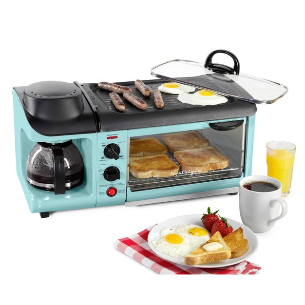 Nostalgia Electrics Retro 3 in 1family Size Griddle Aqua