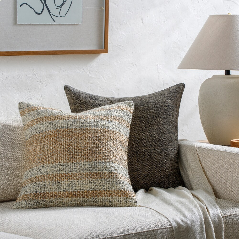 Eve Farmhouse Stripe Accent Pillow