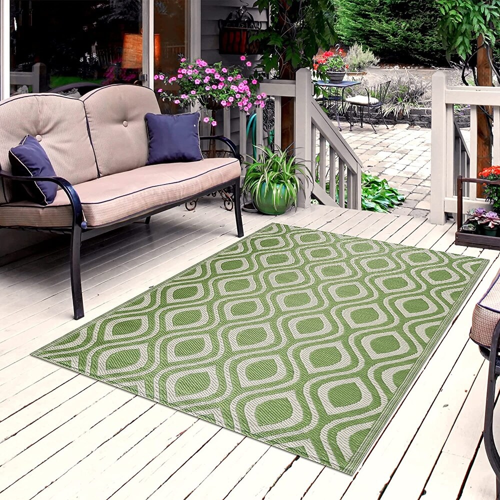 Venice Lightweight Reversible Recycled Plastic Outdoor Floor Mat/Rug