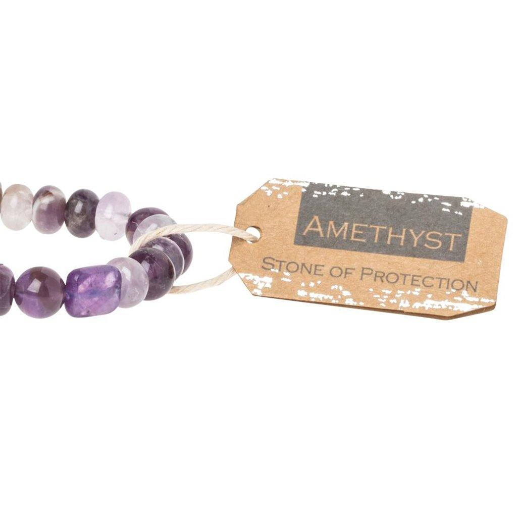 Scout Curated Wears  Amethyst Stone Bracelet - Stone of Protection