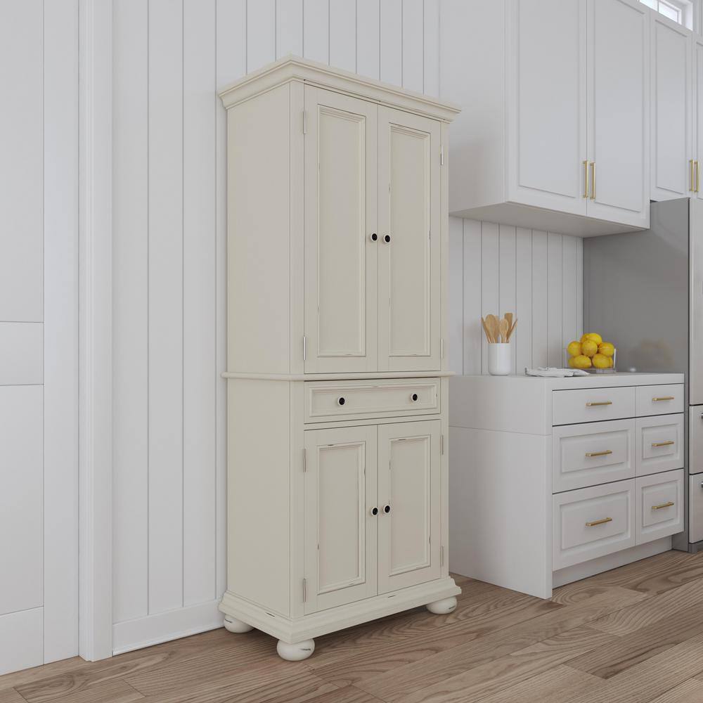 HOMESTYLES Dover Off White Kitchen Pantry 5427-69