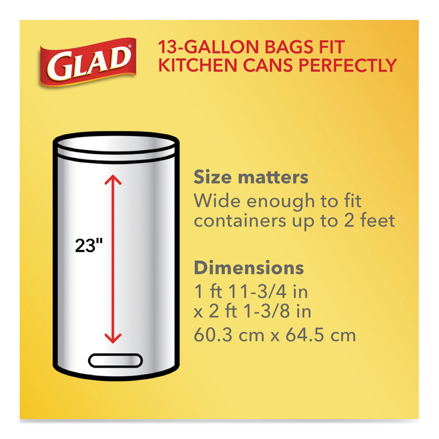 Tall Kitchen Drawstring Trash Bags by Gladandreg; CLO79008