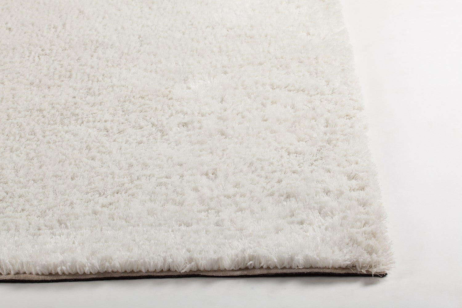 Sofie White Hand Woven Shag Rug