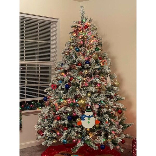 6' Medium Flocked Angel Pine Artificial Christmas Tree