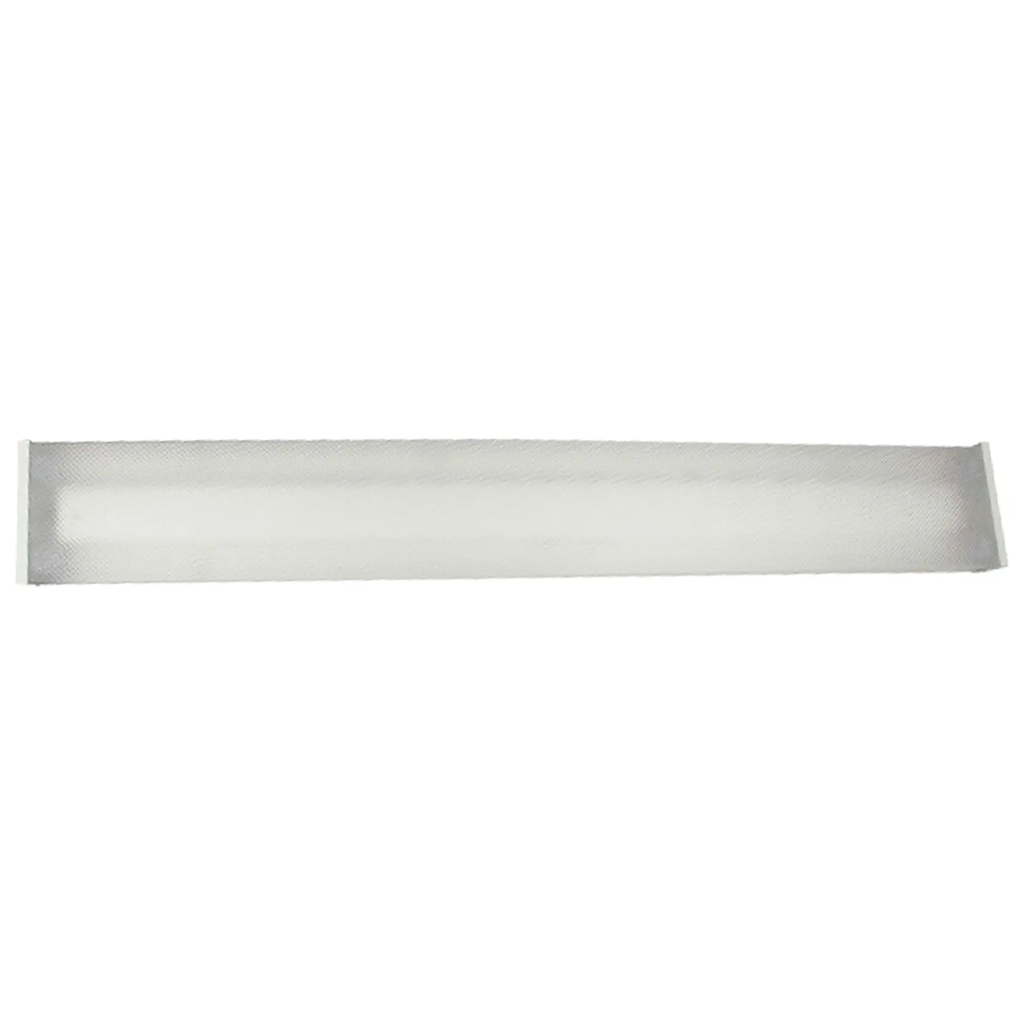 24 Inch LED Array Vanity Light with Clear Diamond Textured Shade - White