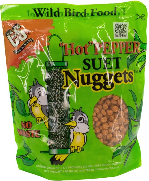 CandS Hot Pepper Nuggets Bird Food， 27-oz bag