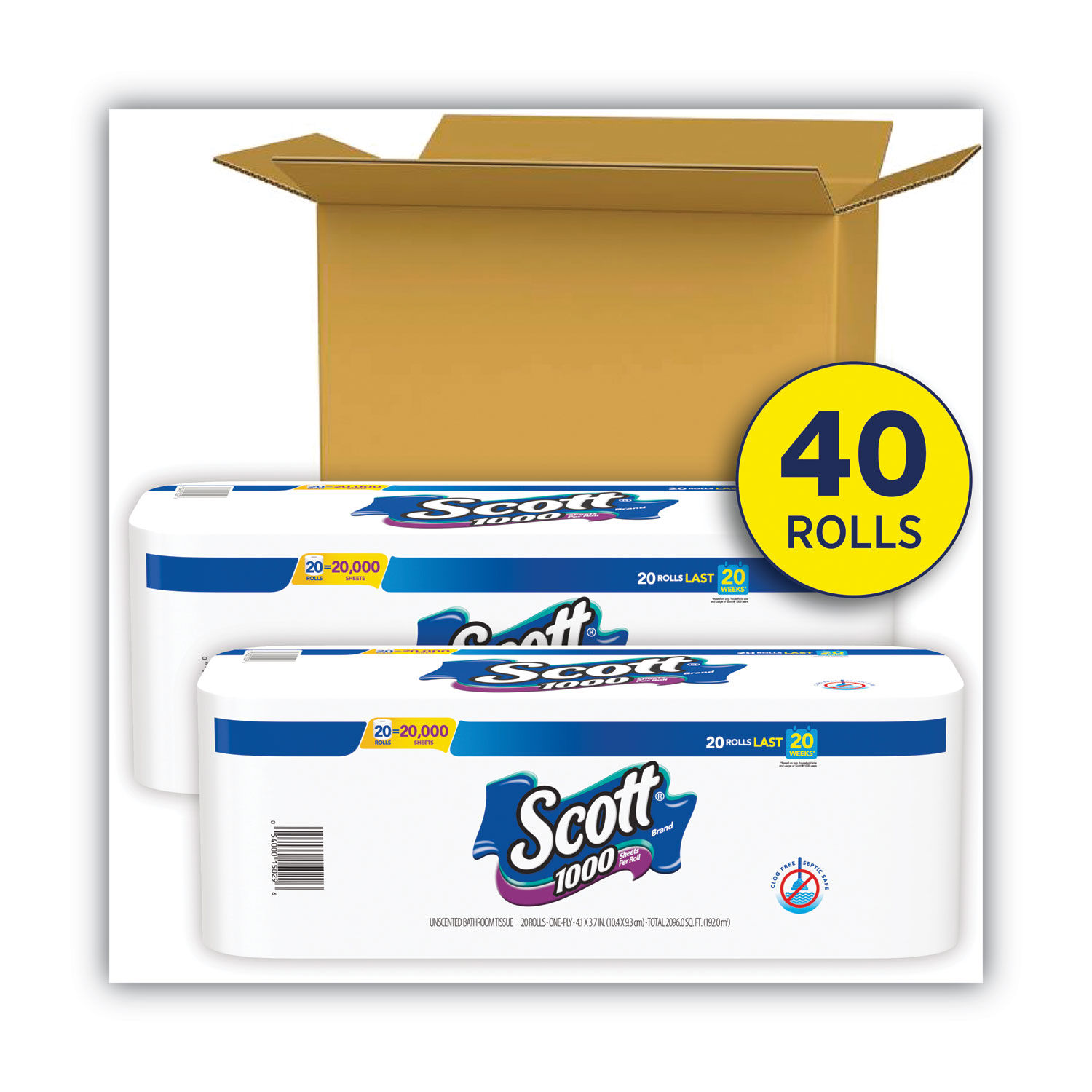 Standard Roll Bathroom Tissue by Scottandreg; KCC20032CT