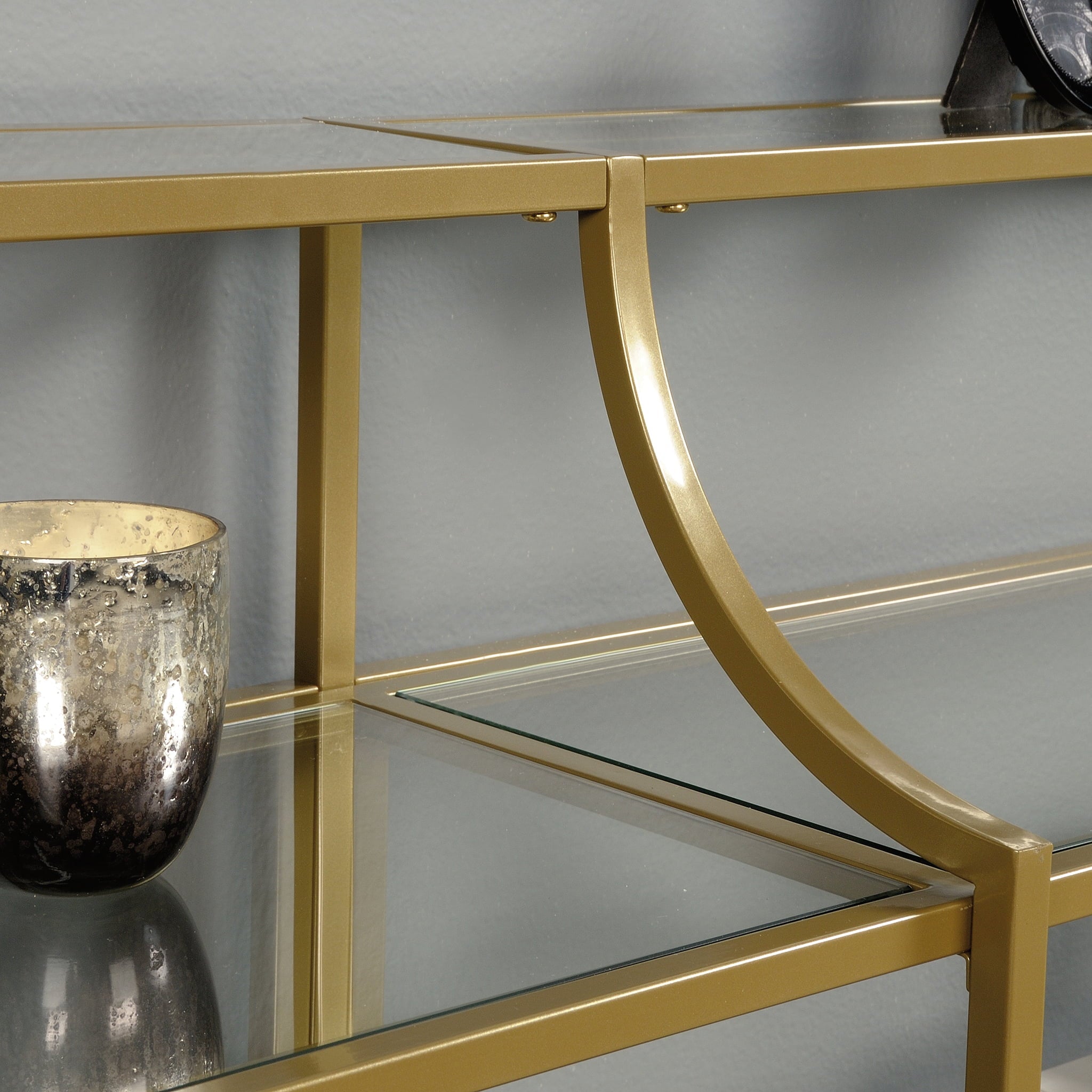 Better Homes & Gardens Nola Console Table, Gold Finish