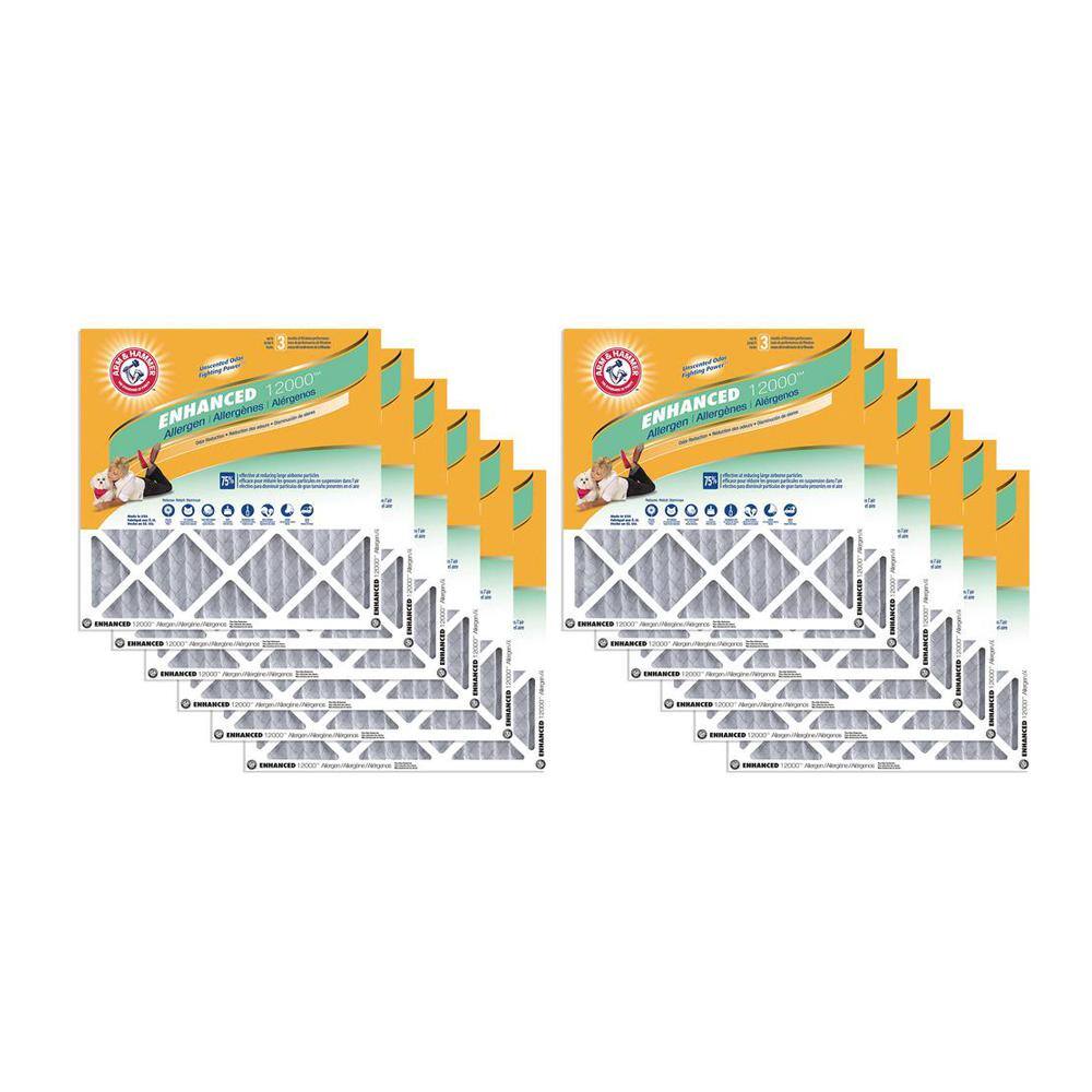 Arm and Hammer 12 x 24 x 1 Odor Allergen and Pet Dander Control Air Filter (12-Pack) AF-AH1224.12