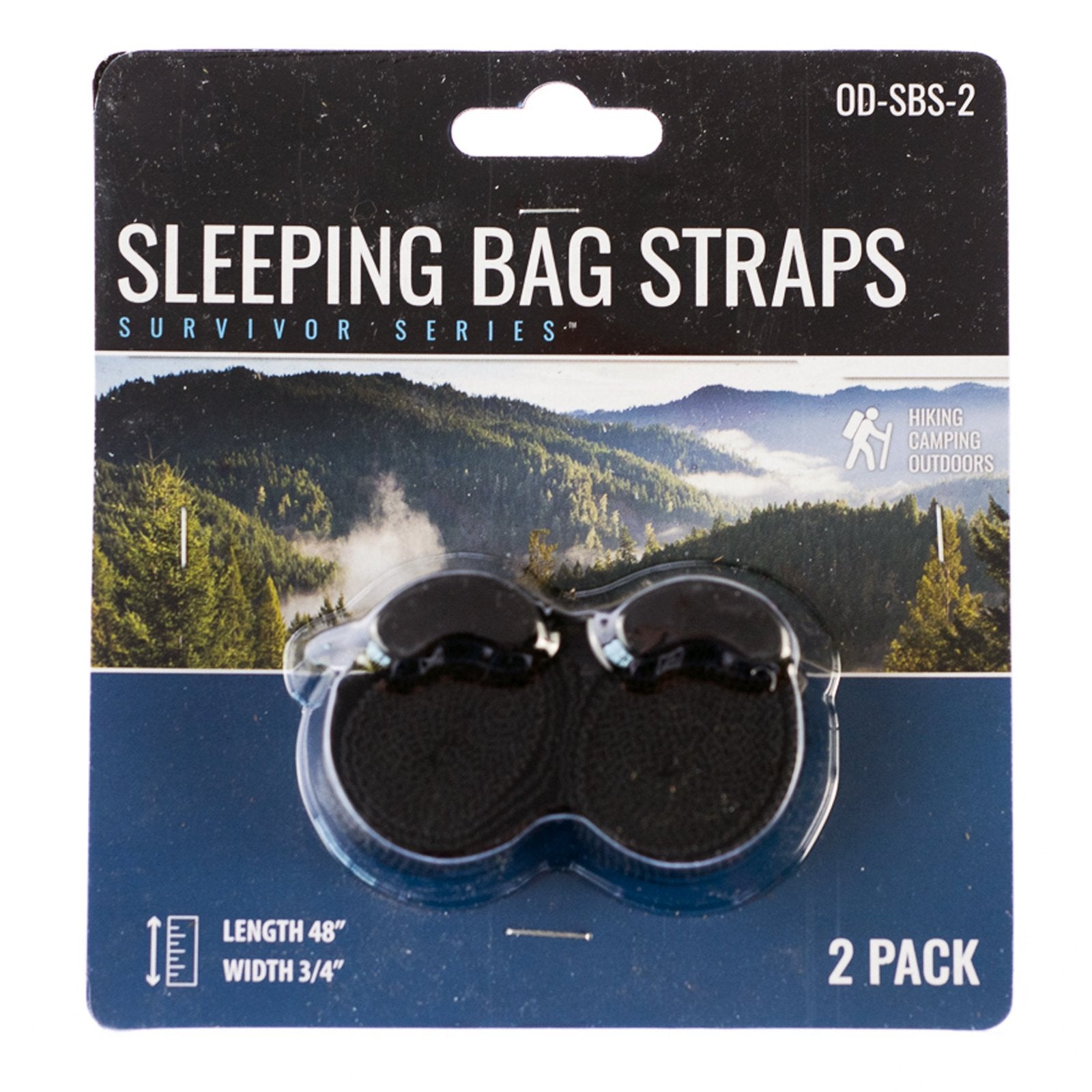 ASR Outdoor - Sleeping Bag Strap Set - .75 inch x 48 inch