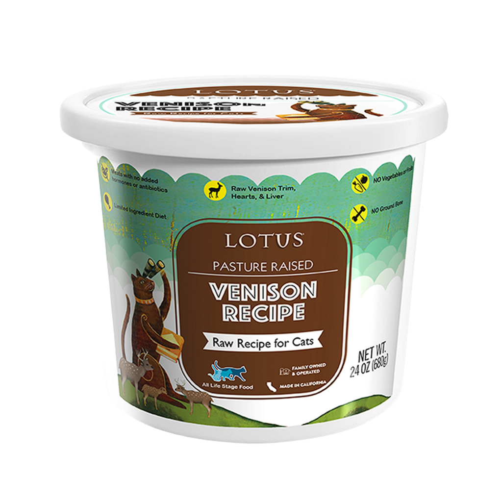 Lotus Raw Frozen Cat Food Venison