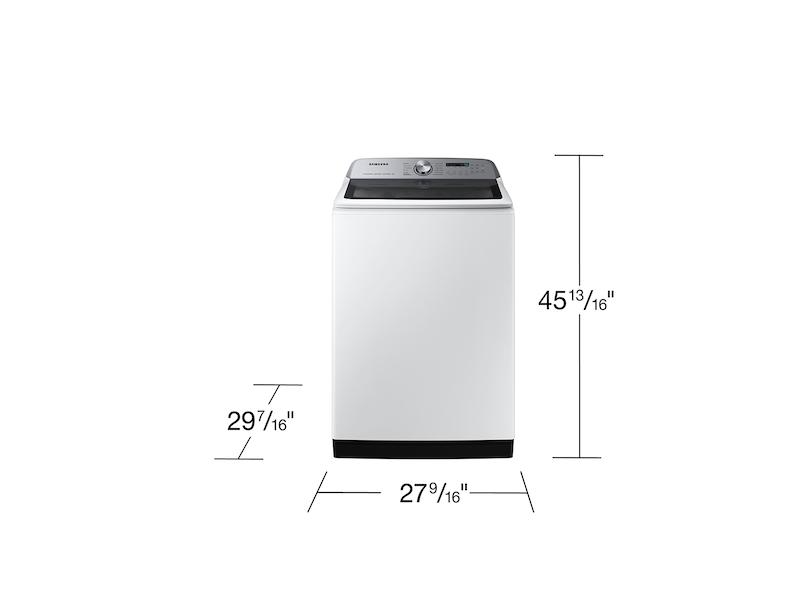 Samsung WA54CG7105AW 5.4 Cu. Ft. Extra-Large Capacity Smart Top Load Washer With Activewave™ Agitator And Super Speed Wash In White