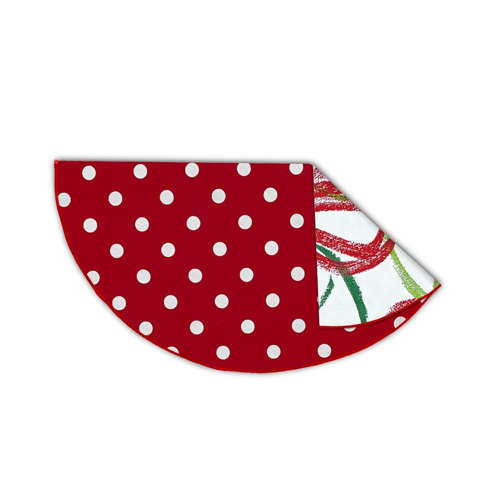 Joita Christmas Napkins  Table Cloth Napkins  Cotton Dinner Napkins Set for Christmas Party Decoration  RETRO POLKA/RIBBONS