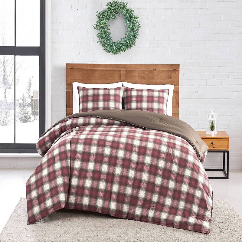 Eddie Bauer Navigation Plaid Reversible Comforter Set