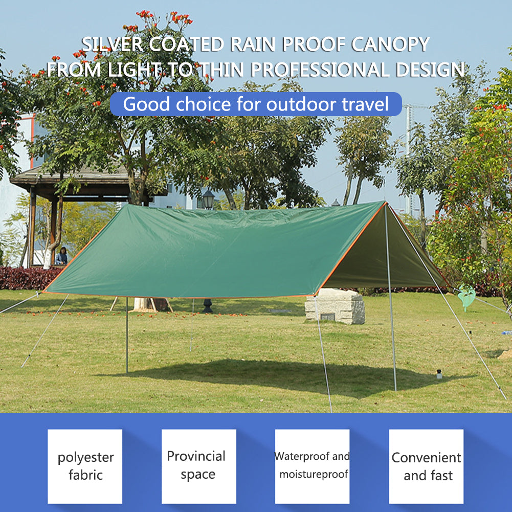 Awning Tarp Tent Sunshade Garden Camping Hammock Canopy Shelter (3X3 meter)