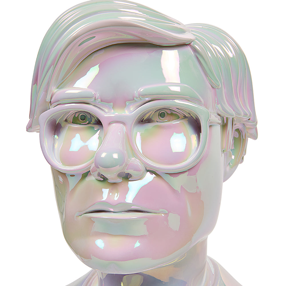 Andy Warhol 12” Bust Vinyl Art Sculpture – Iridescent Edition (Limited Edition of 300)