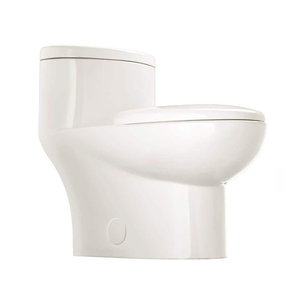 American Standard Tofino Complete 1Piece 11 GPF Dual Flush Elongated Toilet in White with Slow Close Seat