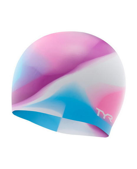 TYR LCSJRTD Tie Dye Silicone Youth Swim Cap