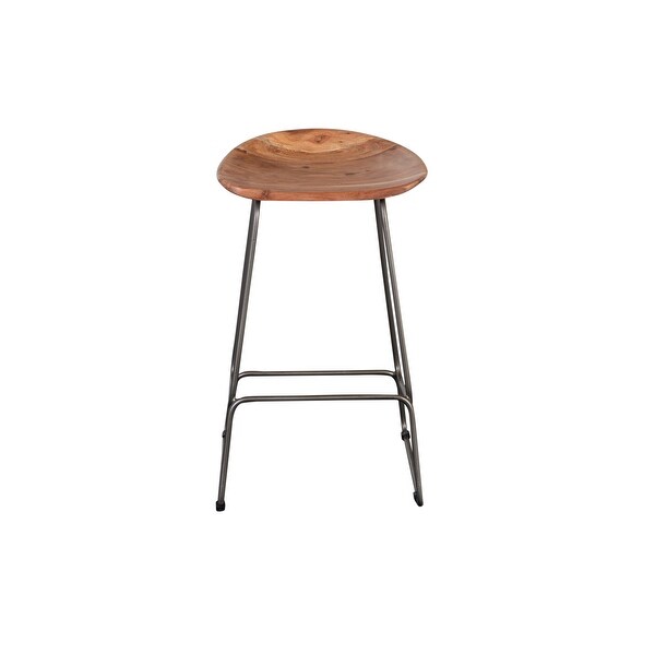 Porter Designs Neri Mid-Century Modern Solid Acacia Wood 24