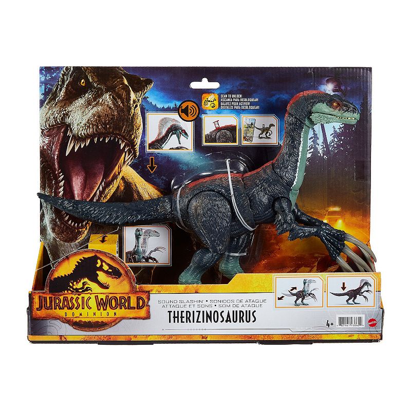 Mattel Jurassic World Dominion Sound Slashin Therizinosaurus Dinosaur Figure