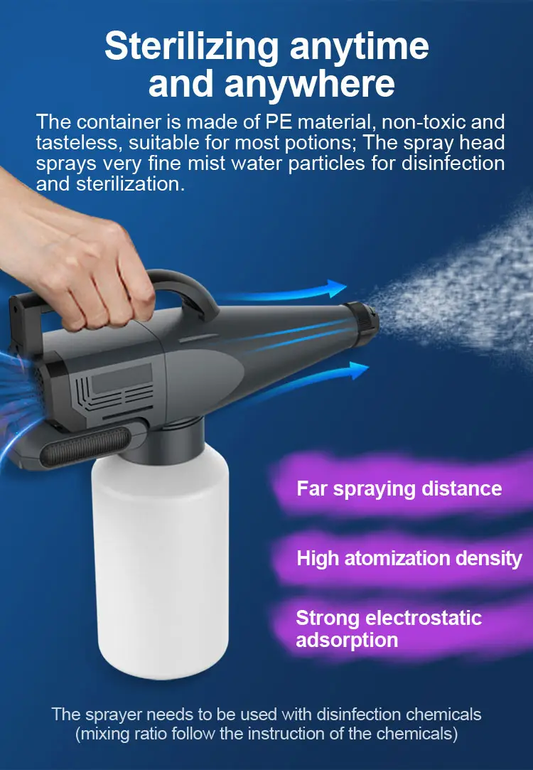 2020 New Portable Sterilization Automatic Mist Sprayer With Pump for Misting Disinfection Agriculture Pest Control