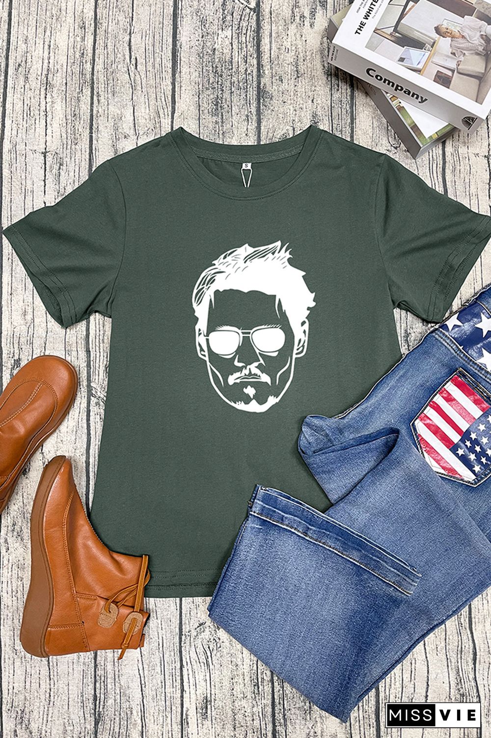 Johnny Depp Trial Graphic T-Shirt Wholesale