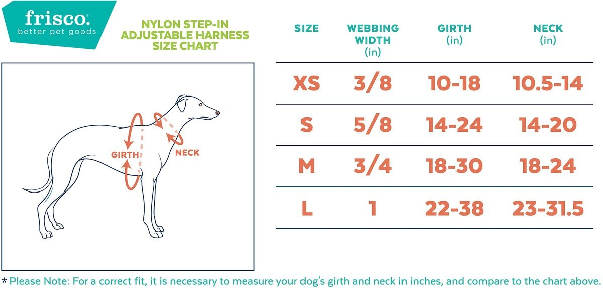 Frisco Nylon Step In Back Clip Dog Harness