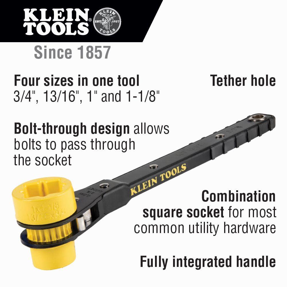 Linemanand#8217;s Ratcheting Wrench