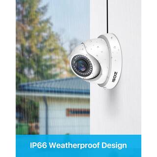 ZOSI 1080p Wired Home Security Cameras Compatible with All TVI DVR For Outdoor and Indoor 4AK-4192B-WS-US