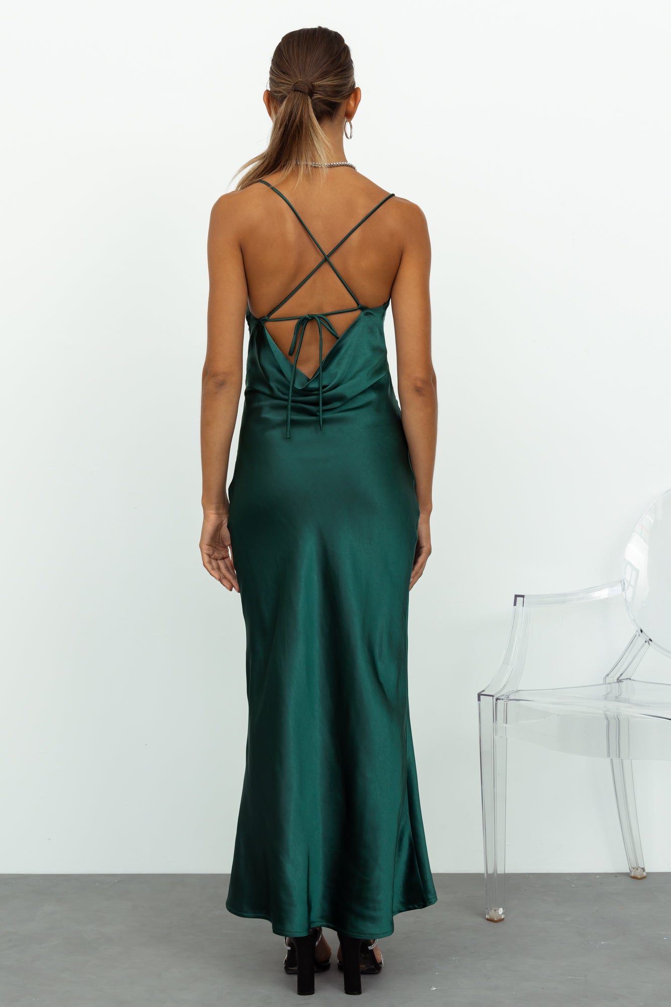 Kissin All Night Maxi Dress Teal