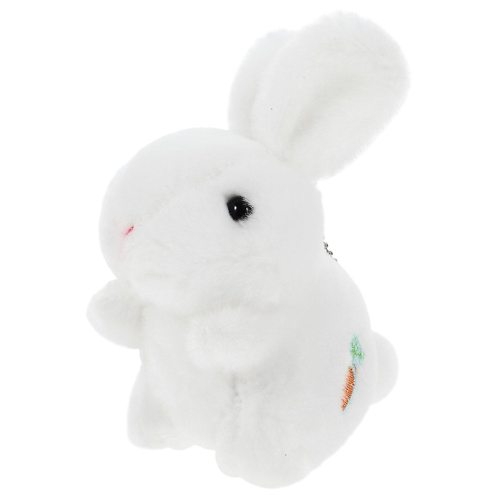 Plush Rabbit Keychain Backpack Charm Stuffed Animal Keyring Backpack Accessory