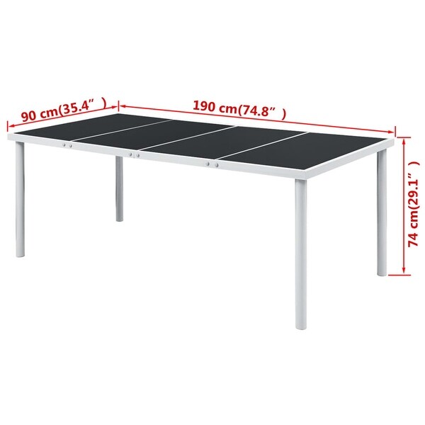 vidaXL Patio Table 74.8