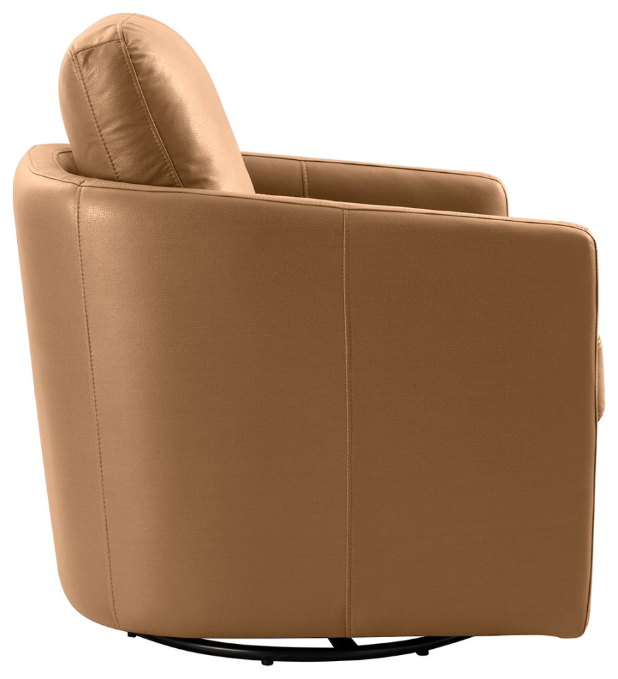 Leather 27.8 quotAccent Chairs   Contemporary   Armchairs And Accent Chairs   by Karat Home  Houzz