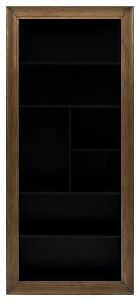 Oak Staggered Book Shelf  Riviera Maison Eivissa   Transitional   Bookcases   by Oroa   Distinctive Furniture  Houzz