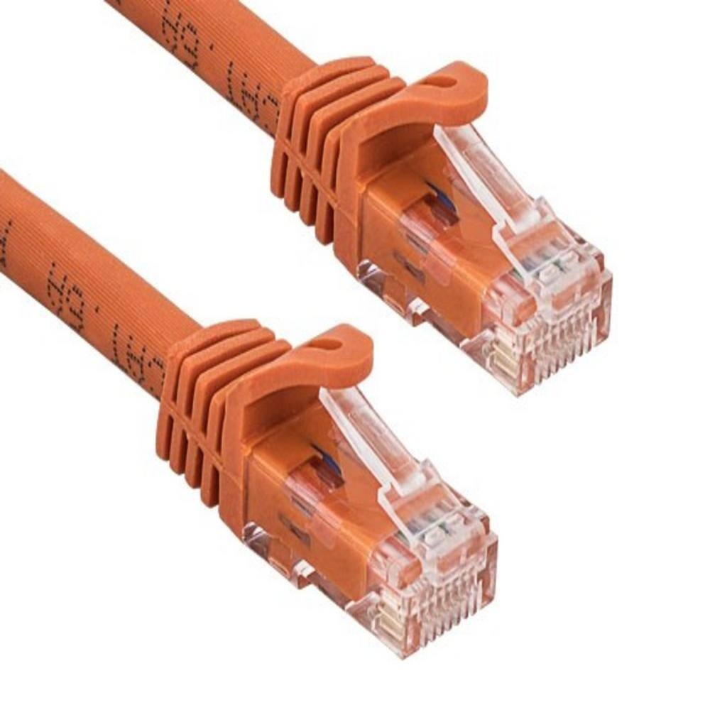 SANOXY 35 ft. Cat6a 600 MHz UTP Snagless Ethernet Network Patch Cable Orange SNX-CBL-LDR-C6110-5035